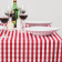 Mitre Comfort Gingham tafelkleed rood-wit 89x89cm Mitre Comfort Gingham tafelkleed rood-wit 89x89cm