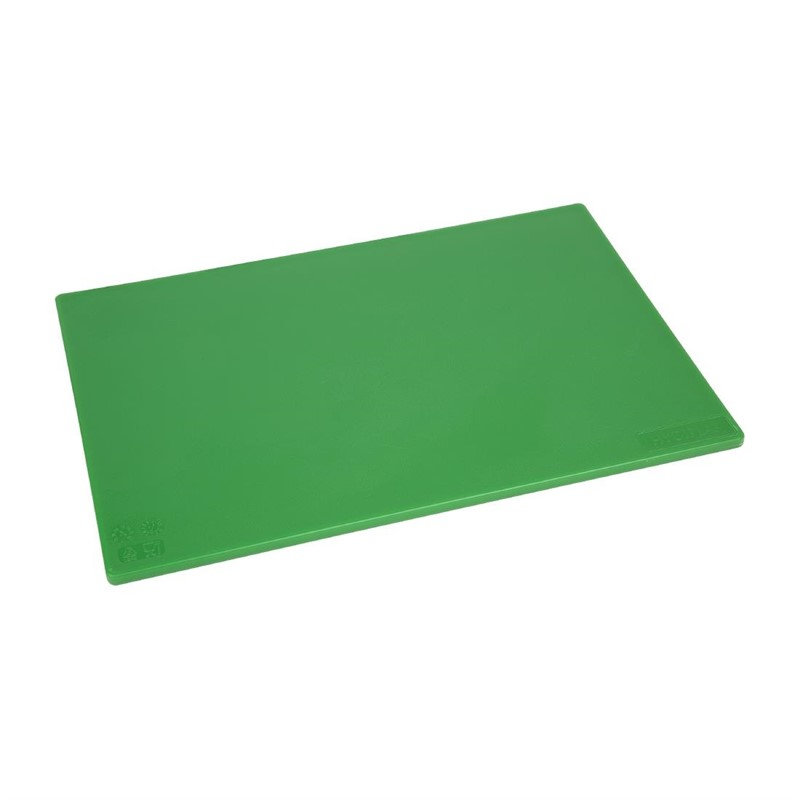Hygiplas antibacteriële LDPE snijplank groen 450x300x10mm Hygiplas antibacteriële LDPE snijplank groen 450x300x10mm
