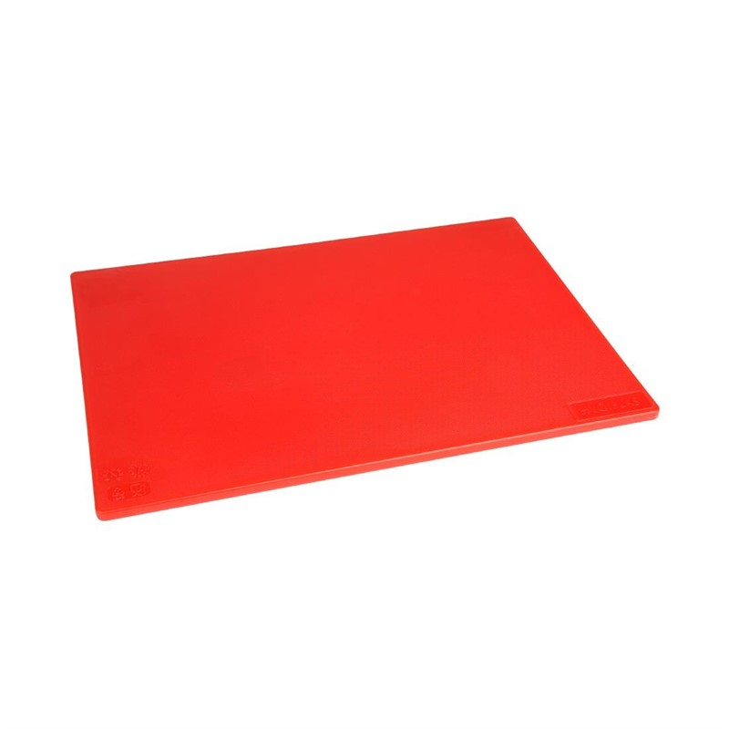 Hygiplas antibacteriële LDPE snijplank rood 450x300x10mm Hygiplas antibacteriële LDPE snijplank rood 450x300x10mm