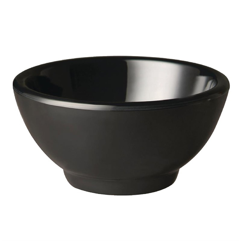 APS Pure ronde melamine kom zwart 13cm APS Pure ronde melamine kom zwart 13cm