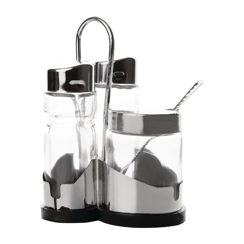 Comas menageset voor zout, peper en mosterd Comas menageset voor zout, peper en mosterd
