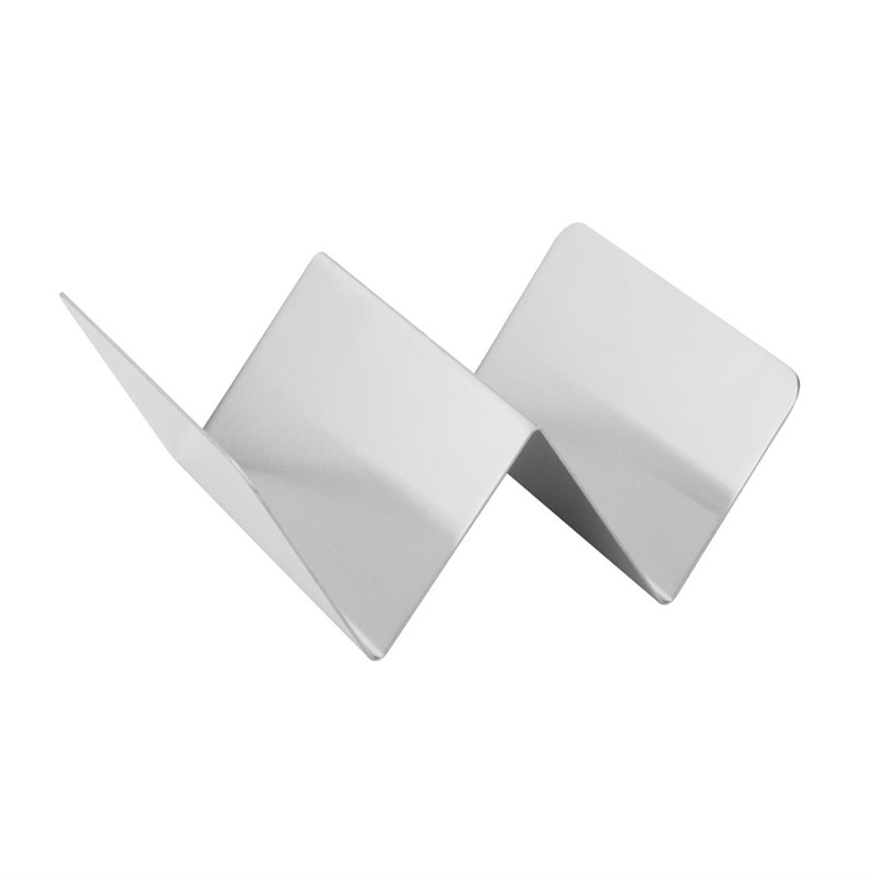 Olympia RVS taco houder 5,5(h)x11,4(b)x13,5(d)cm Olympia RVS taco houder 5,5(h)x11,4(b)x13,5(d)cm