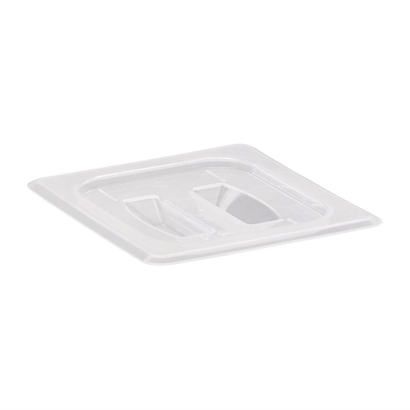 Cambro GN 1/6 polypropyleen deksel met handvat transparant Cambro GN 1/6 polypropyleen deksel met handvat transparant