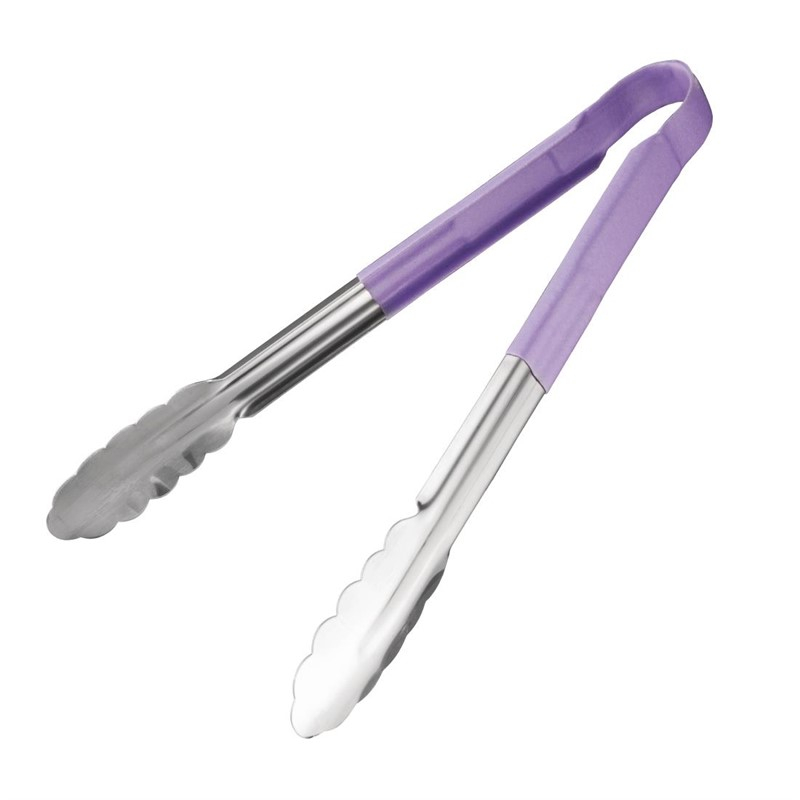 Hygiplas kleurcode serveertang paars 30cm Hygiplas kleurcode serveertang paars 30cm