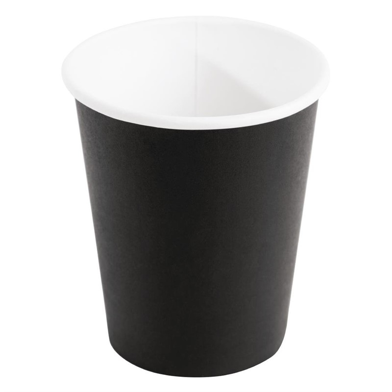 Fiesta Recyclable koffiebekers enkelwandig zwart 23cl (50 stuks) Fiesta Recyclable koffiebekers enkelwandig zwart 23cl (50 stuks)