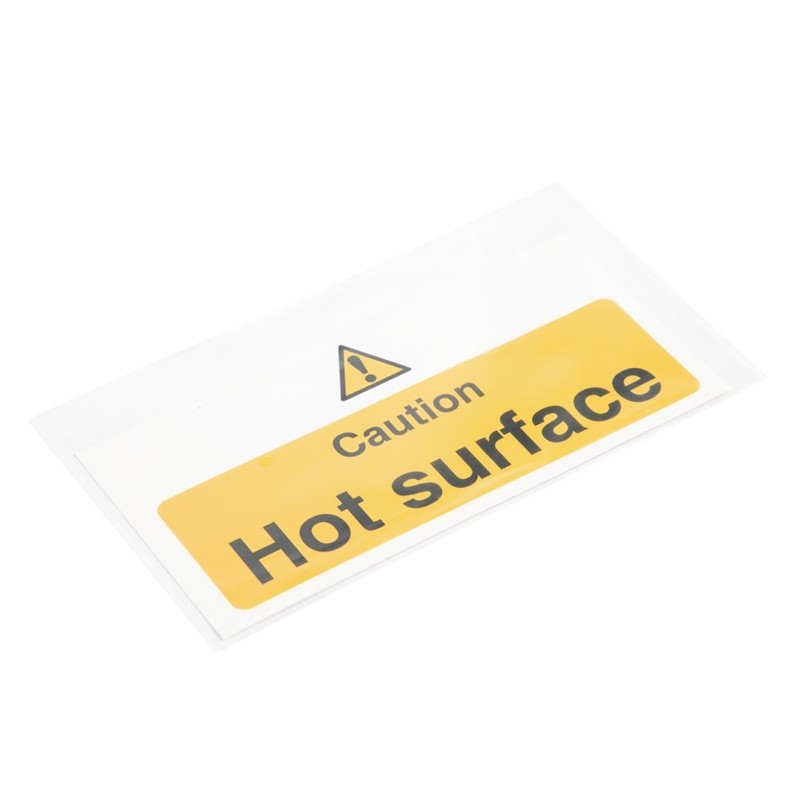 Vogue 'Caution - Hot surface' waarschuwingsbord Vogue 'Caution - Hot surface' waarschuwingsbord
