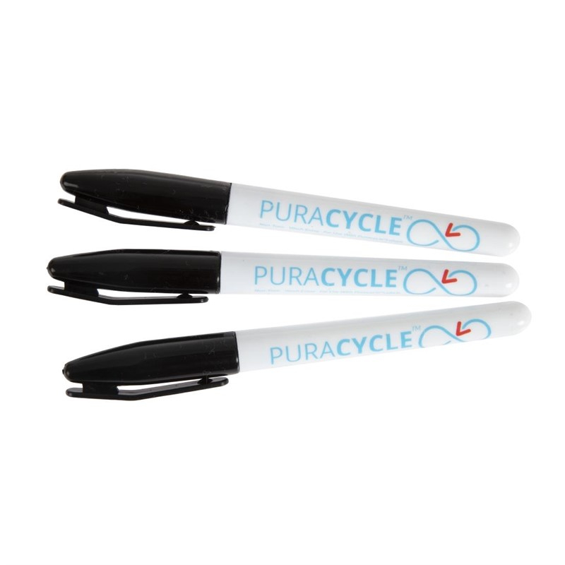 Puracycle gifvrije permanentmarkers zwart (3 stuks) Puracycle gifvrije permanentmarkers zwart (3 stuks)