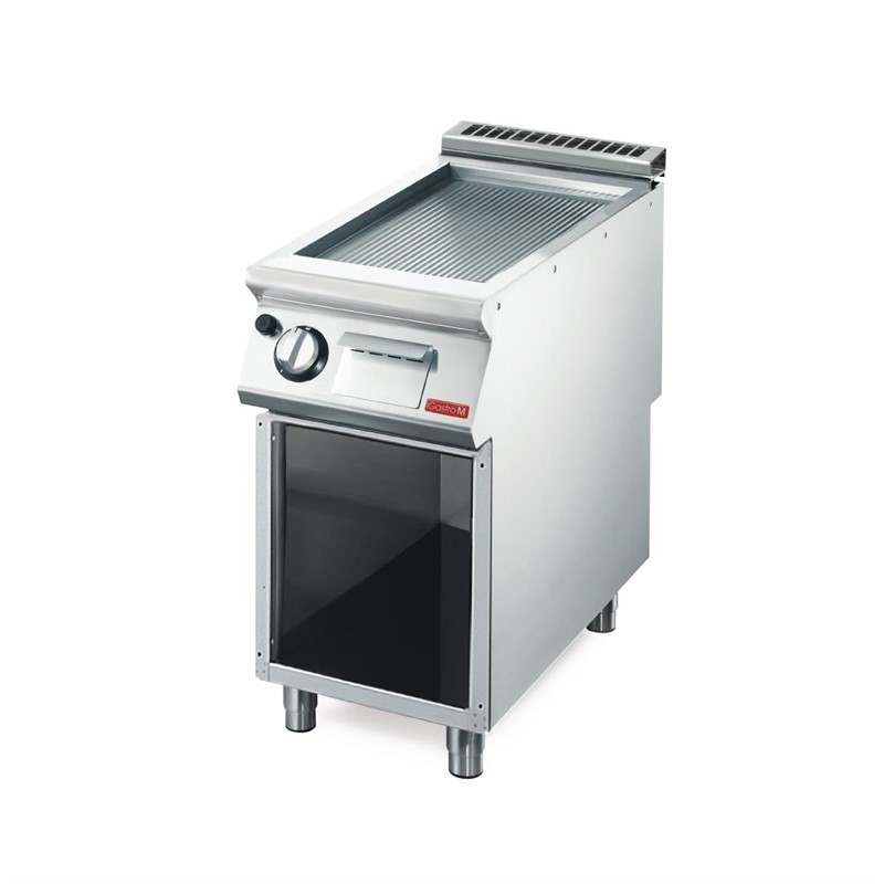 Gastro M 700 Plus gas bakplaat GM70/40 FTRGS geribbelde plaat Gastro M 700 Plus gas bakplaat GM70/40 FTRGS geribbelde plaat