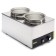 Buffalo bain marie met 2 ronde potten Buffalo bain marie met 2 ronde potten