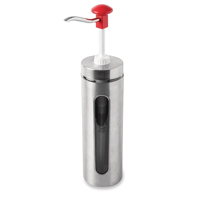 Schneider RVS ketchupdispenser 2L rood Schneider RVS ketchupdispenser 2L rood