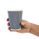 Fiesta Recyclable koffiebekers ribbelwand blauwgrijs 340ml (500 stuks) Fiesta Recyclable koffiebekers ribbelwand blauwgrijs 340ml (500 stuks)