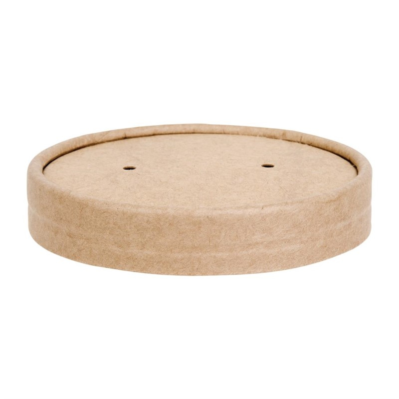 Fiesta Compostable papieren deksel voor soepbekers FB166, FB168 (500 stuks) Fiesta Compostable papieren deksel voor soepbekers FB166, FB168 (500 stuks)