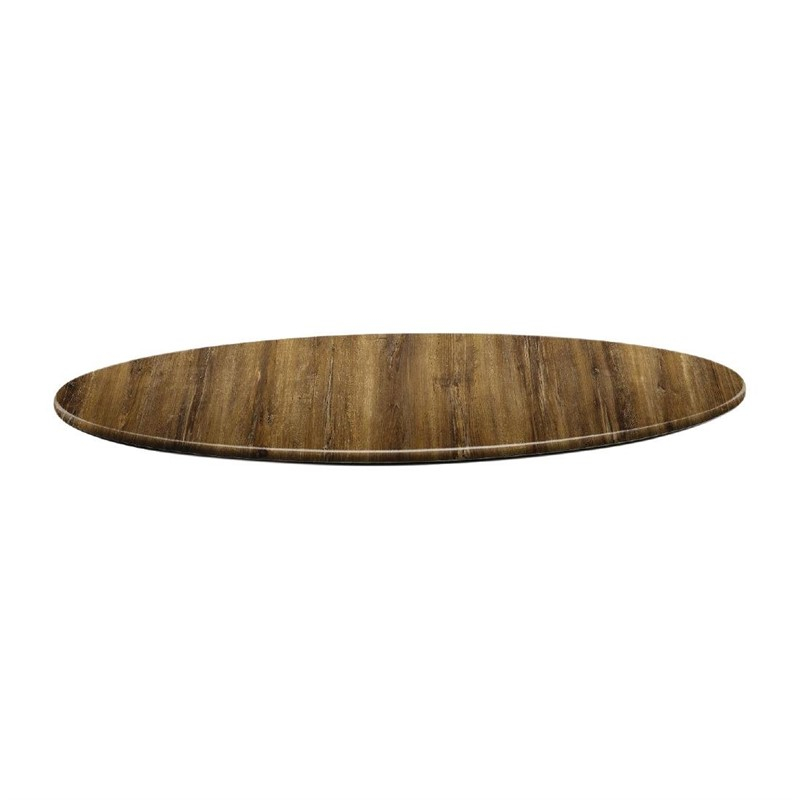 Topalit Smartline rond tafelblad Atacama kersenhout 80cm Topalit Smartline rond tafelblad Atacama kersenhout 80cm