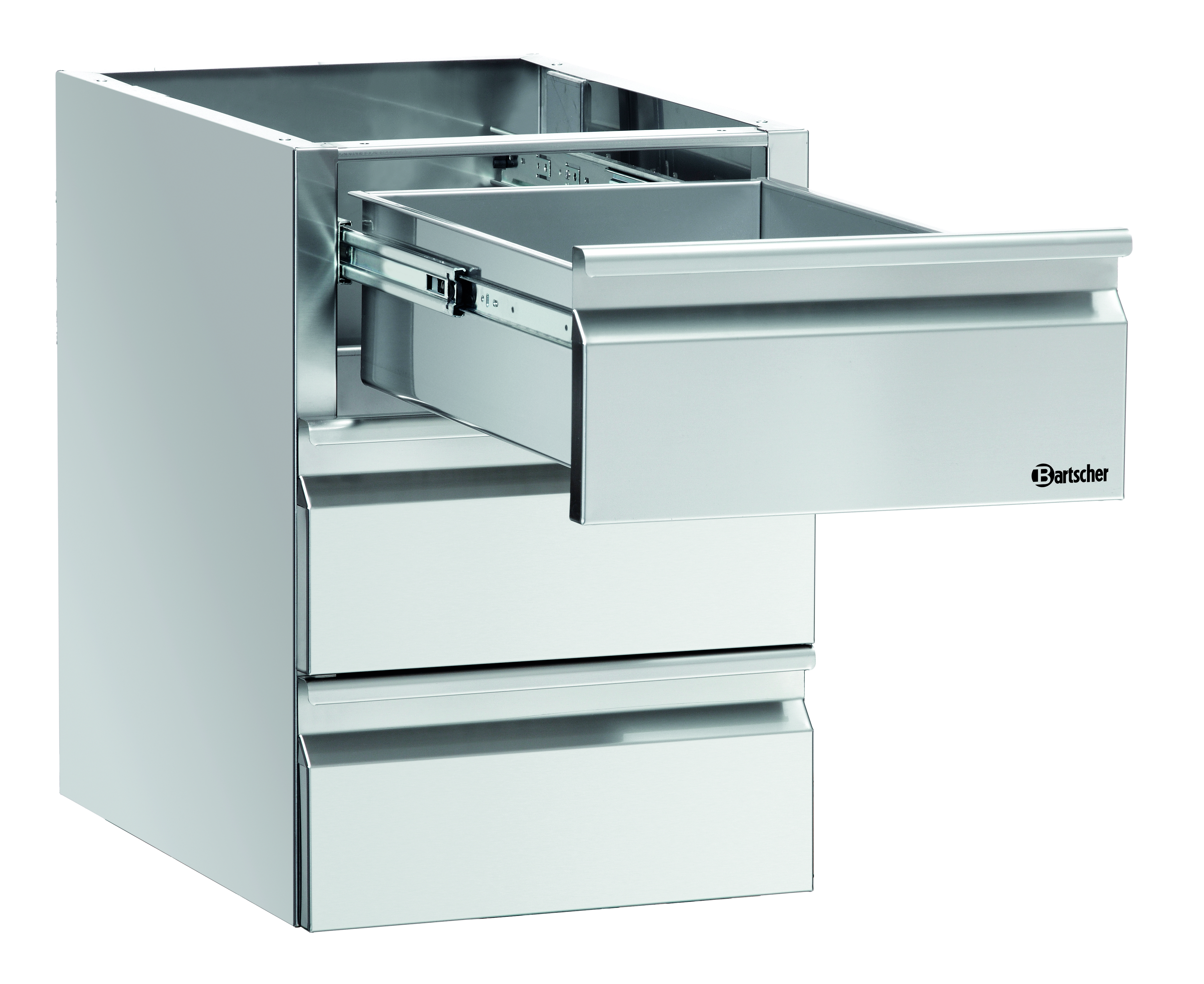 Schuifladenblok 3 x 1/1 GN voor werk Schuifladenblok 3 x 1/1 GN voor werk