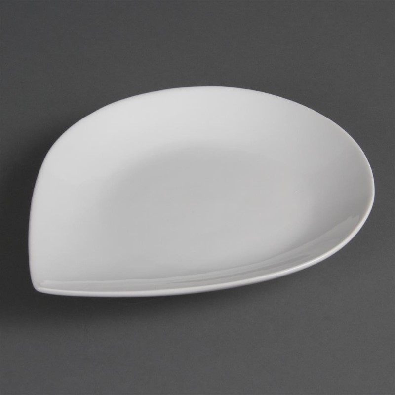 Olympia Whiteware druppelvormige borden 31x24,5cm (4 stuks) Olympia Whiteware druppelvormige borden 31x24,5cm (4 stuks)