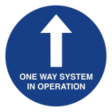 Social Distancing Vloersticker 'one Way System' 40cm