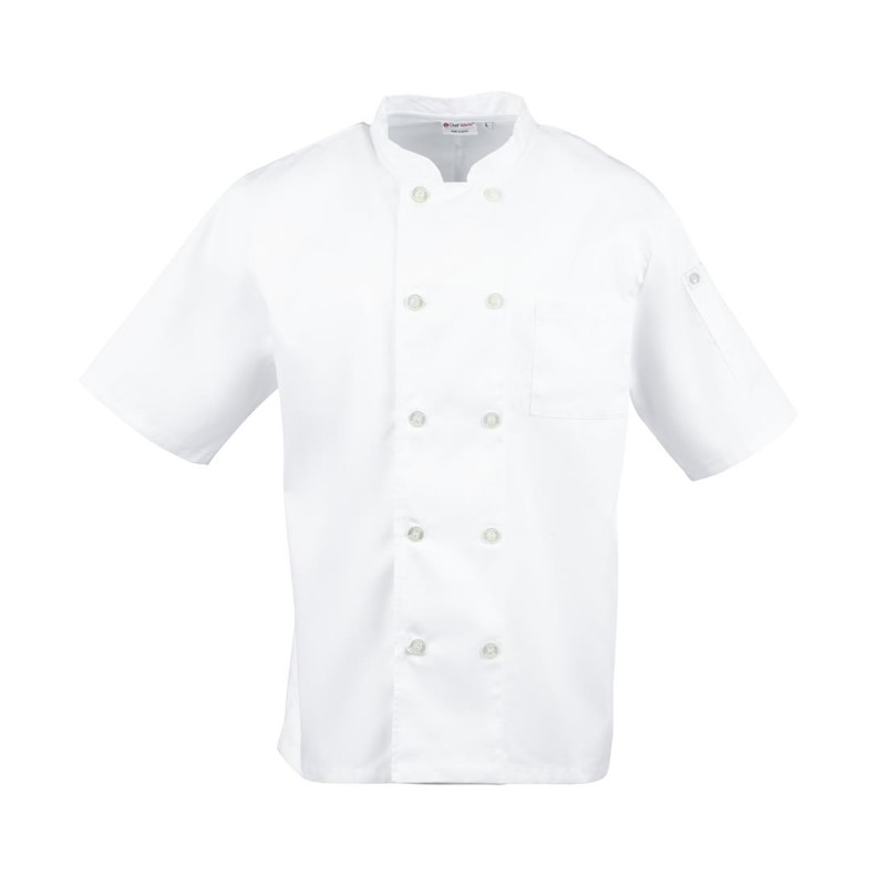 Chef Works Volnay uniseks koksbuis wit S Chef Works Volnay uniseks koksbuis wit S