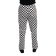 Whites Easyfit Teflon unisex koksbroek grote ruit zwart-wit M Whites Easyfit Teflon unisex koksbroek grote ruit zwart-wit M