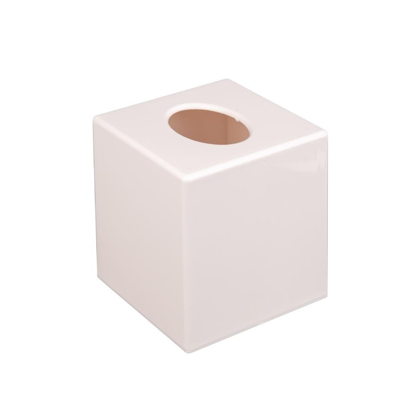 Witte vierkante tissue box Witte vierkante tissue box
