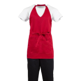 Whites Halterschort Met V-hals Rood