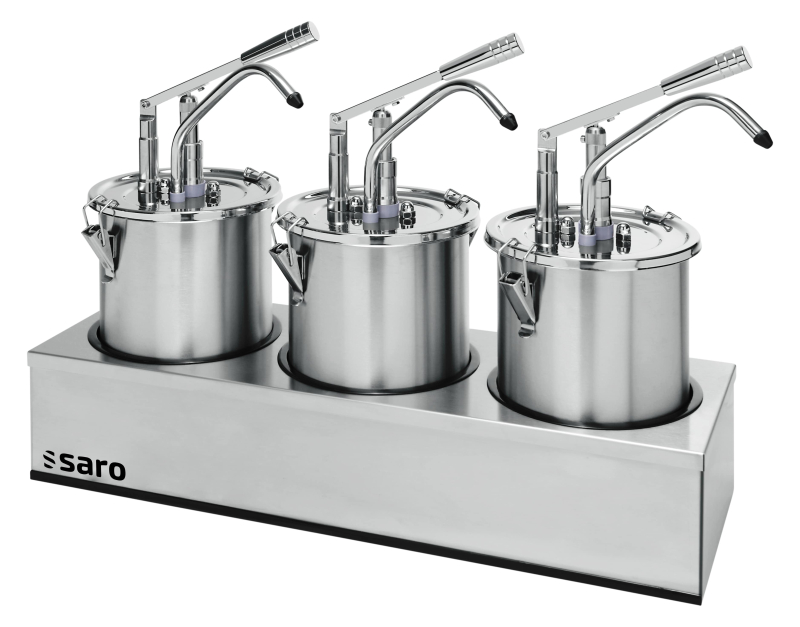 SARO Sausdispenser set van 3 model PD003 SARO Sausdispenser set van 3 model PD003