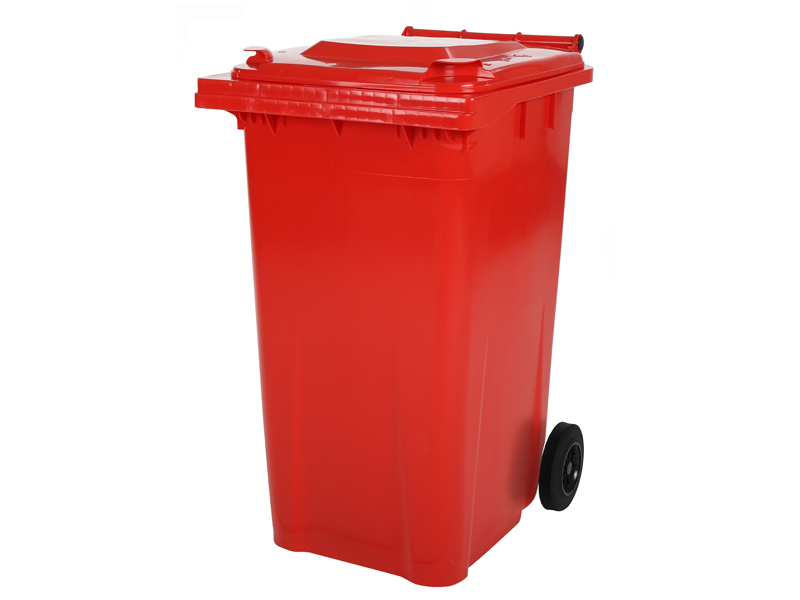 SARO 2 wiel grote afvalcontainer model MGB 80 RO - rood SARO 2 wiel grote afvalcontainer model MGB 80 RO - rood