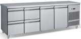Saro Koelwerkbank Met 2 Deuren en 4 Lades PG 239 2s2p Saro Koelwerkbank Met 2 Deuren en 4 Lades PG 239 2s2p