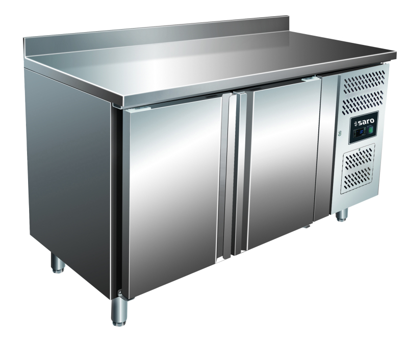 SARO Gekoelde werkbank met 2 deuren en opstaande rand, model KYLJA GN 2200 TN SARO Gekoelde werkbank met 2 deuren en opstaande rand, model KYLJA GN 2200 TN