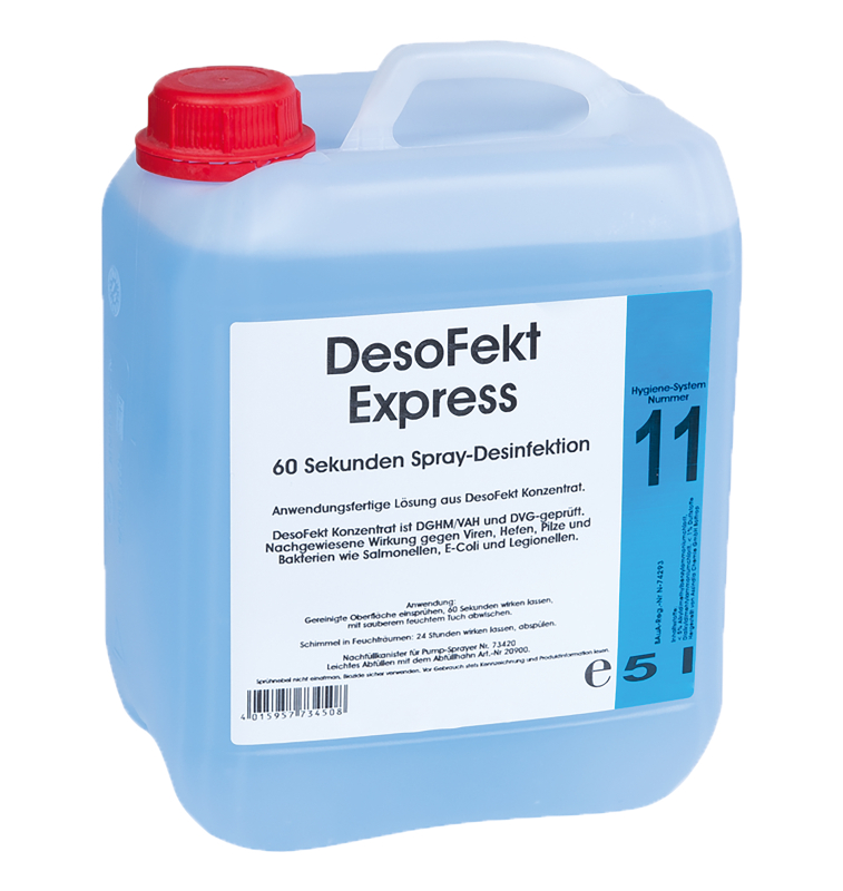 SARO DesoFekt Express 60 seconden spray desinfectie model NO.11 SARO DesoFekt Express 60 seconden spray desinfectie model NO.11