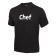 Unisex T-shirt met opdruk Chef zwart L Unisex T-shirt met opdruk Chef zwart L