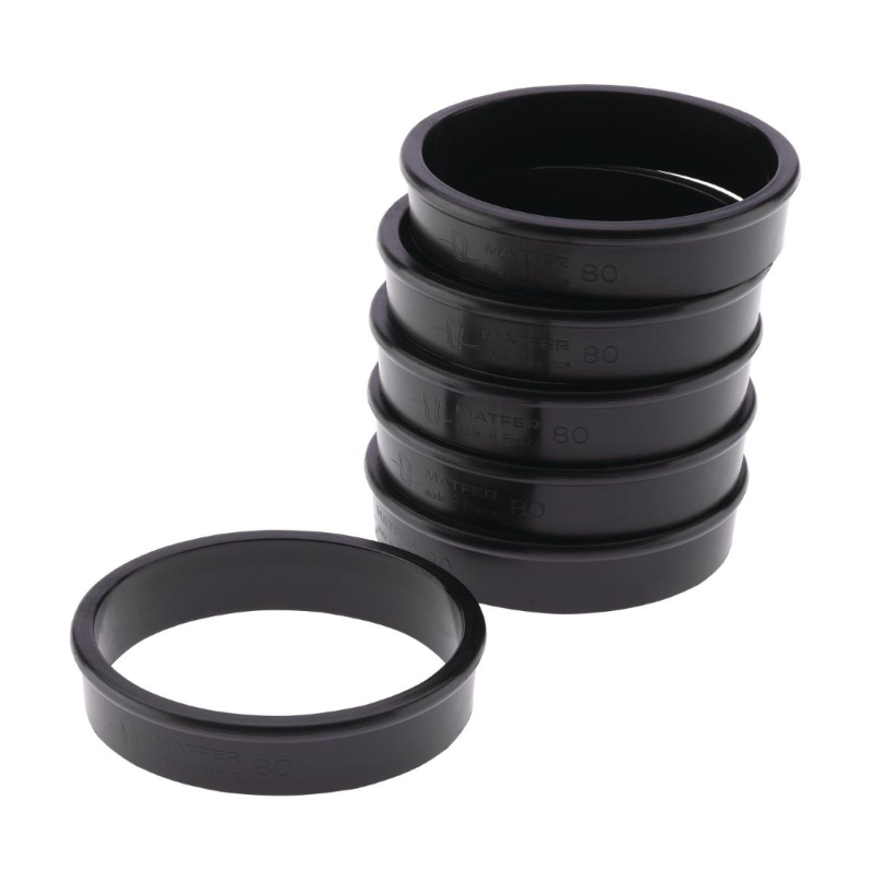 Matfer Bourgeat Exoglass taartringen 80(Ø)mm (6 stuks) Matfer Bourgeat Exoglass taartringen 80(Ø)mm (6 stuks)