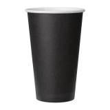 Fiesta Recyclable Koffiebekers Enkelwandig Zwart 45cl (50 Stuks)