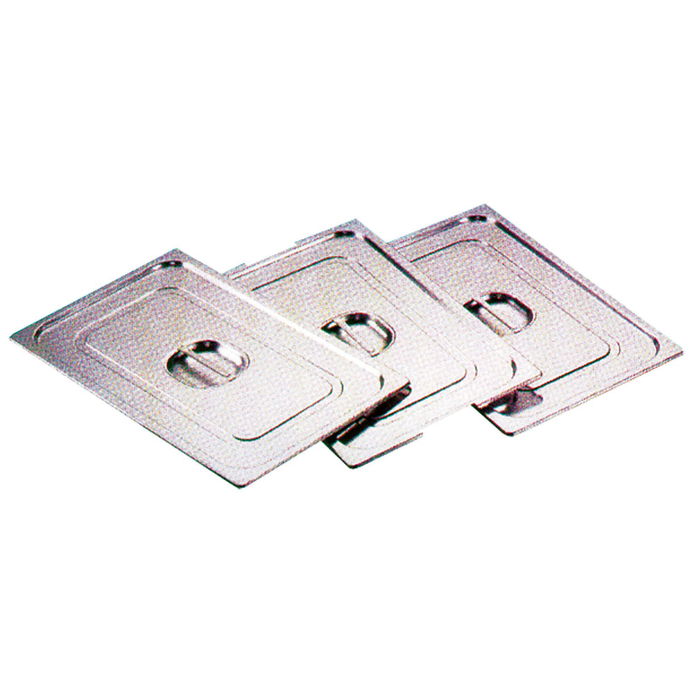 Deksel in inox met handgreep standaard 1/2 Deksel in inox met handgreep standaard 1/2