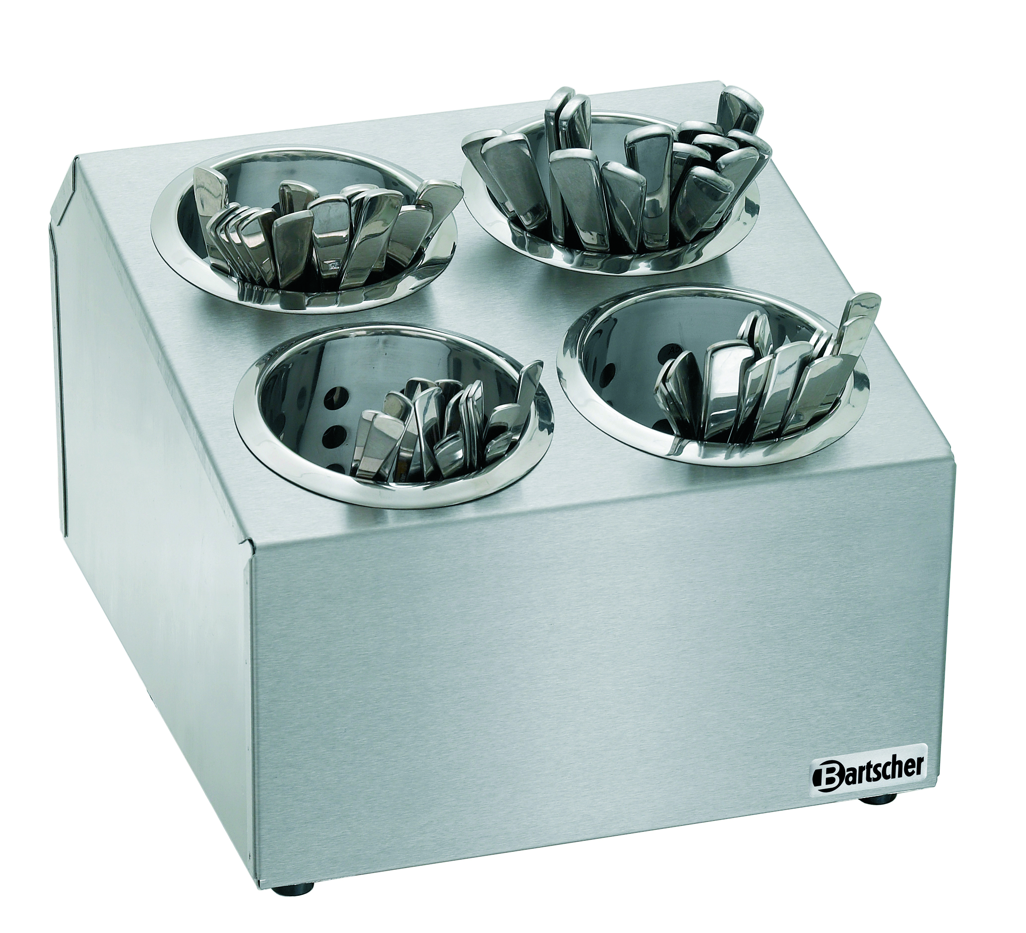 Bestekkorfhouder 4 korven, CNS 18/8 Bestekkorfhouder 4 korven, CNS 18/8