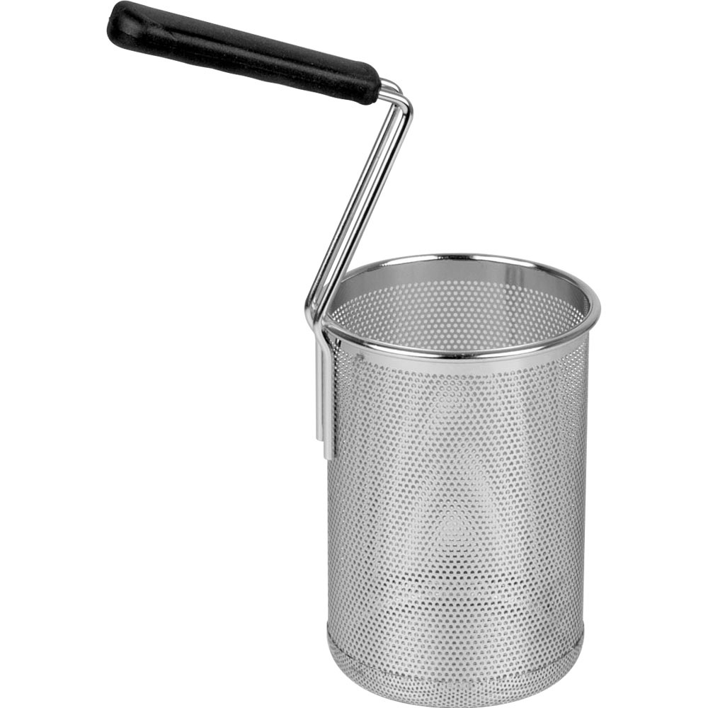 Ronde mand voor pastakoker met zijdelingse handgreep Ronde mand voor pastakoker met zijdelingse handgreep