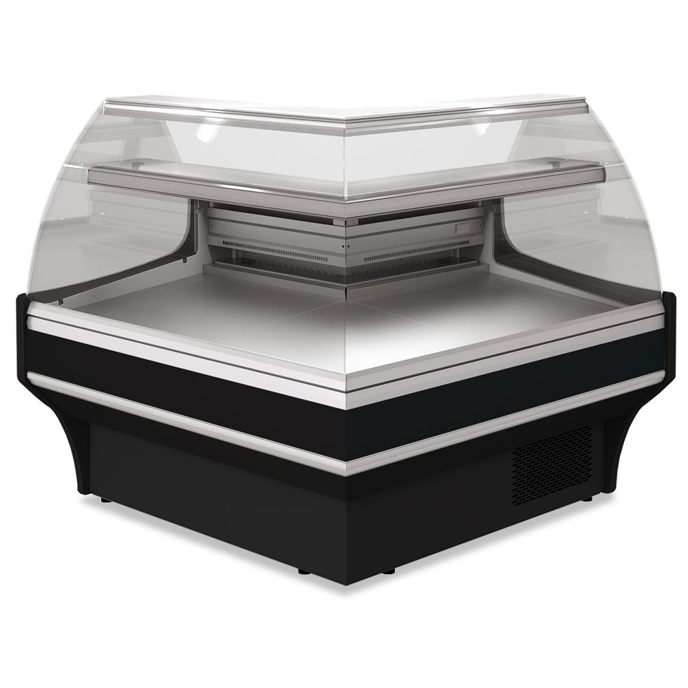 Open hoek 90°, geventileerd, laag glas – ZWART Open hoek 90°, geventileerd, laag glas – ZWART