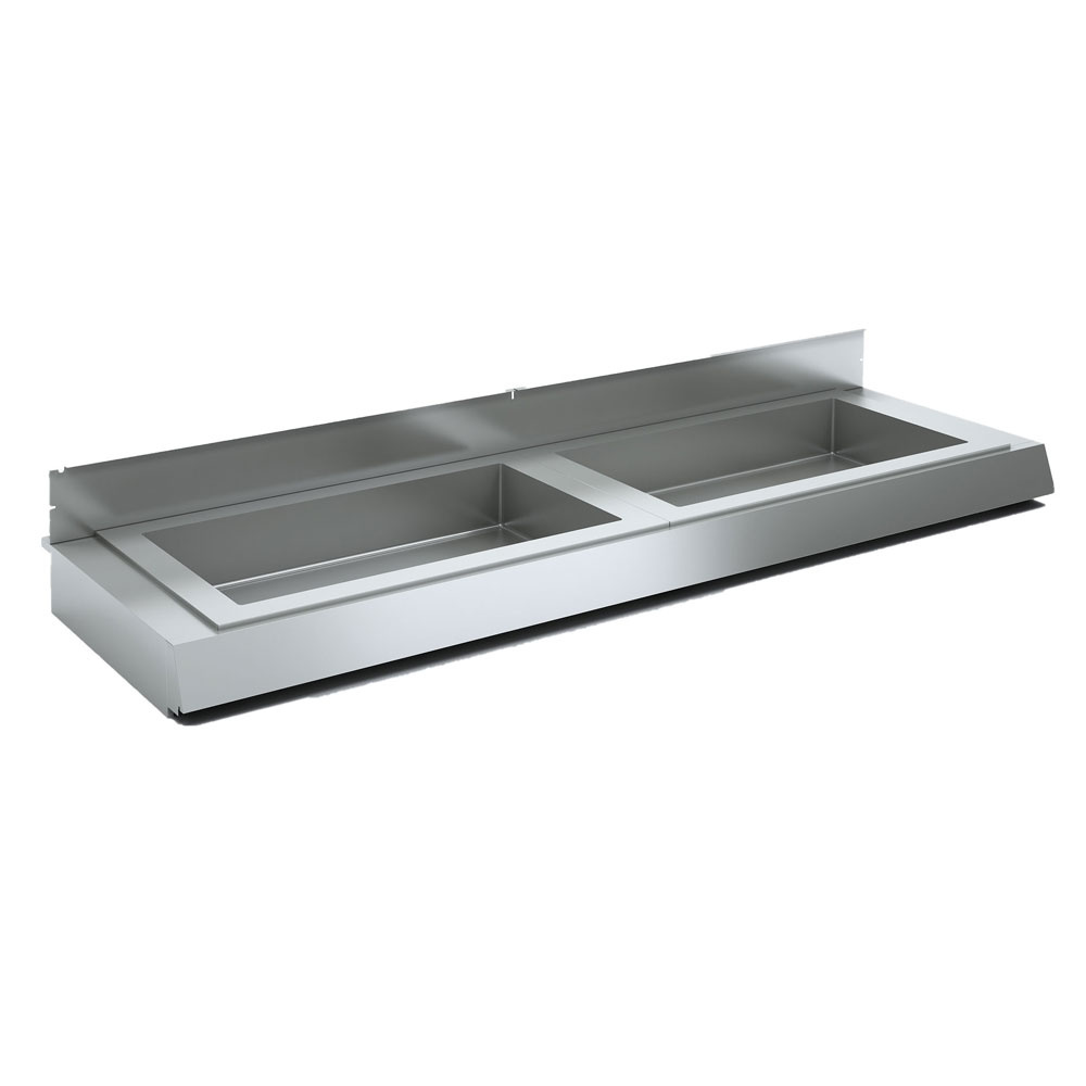 Optie : Bain-marie kuip 5x GN 1/1, H150mm Optie : Bain-marie kuip 5x GN 1/1, H150mm