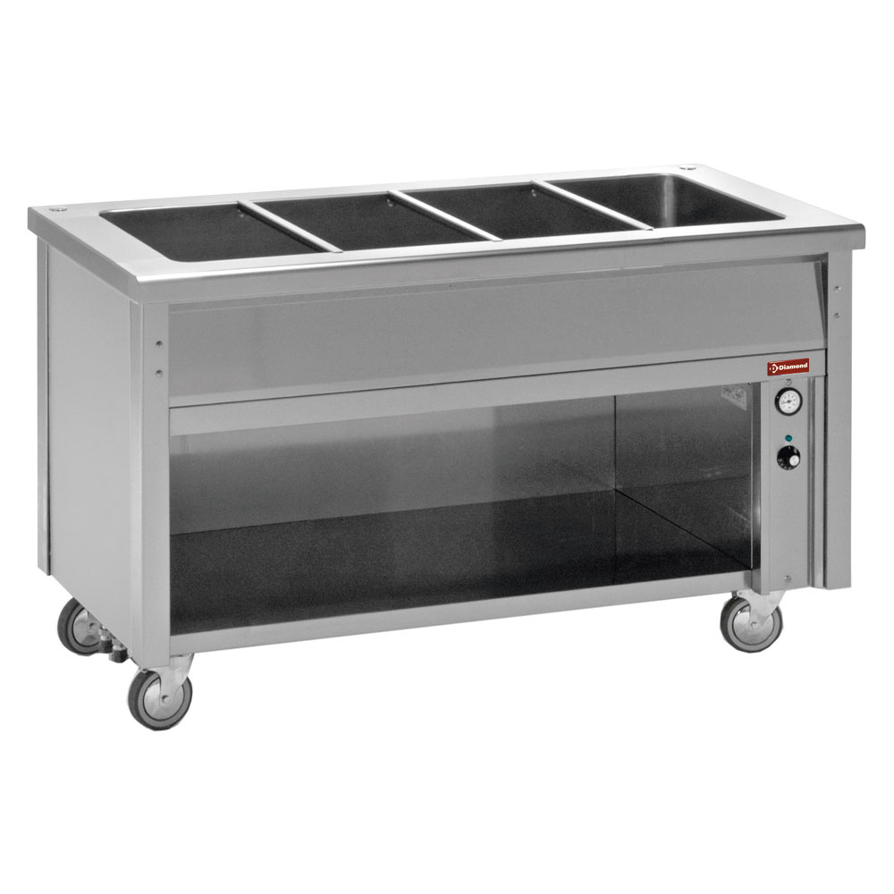 Bain-marie element op open kast 3 GN 1/1 Bain-marie element op open kast 3 GN 1/1