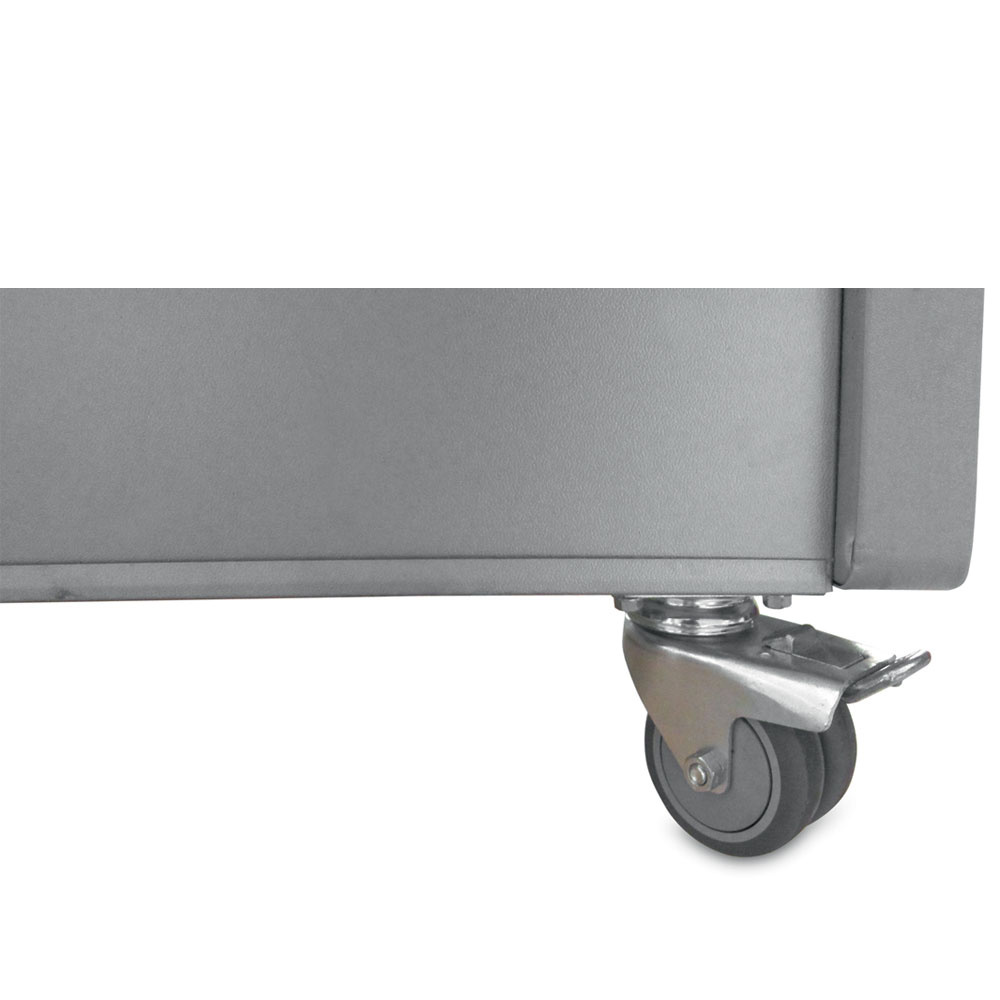 Optie: Frame op 4 wielen, waarvan 2 met rem Optie: Frame op 4 wielen, waarvan 2 met rem