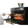 Houtskooloven-BBQ, GN 2/1 + GN1/1 (150 Kg/h)/Zwart Houtskooloven-BBQ, GN 2/1 + GN1/1 (150 Kg/h)/Zwart