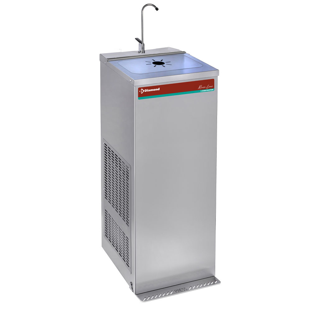 Pedaal fontein, roestvrij staal, 35 Lit/h. Pedaal fontein, roestvrij staal, 35 Lit/h.