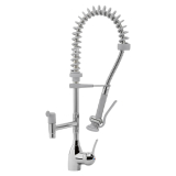 Sproeier Rvs en Kraan Met Mengkraangroep Mono Bediening (uitgang Mono)