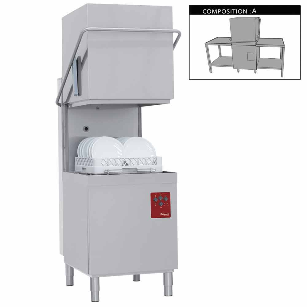 Vaatwasser met kap compleet, samengesteld uit : Vaatwasser met kap compleet, samengesteld uit :