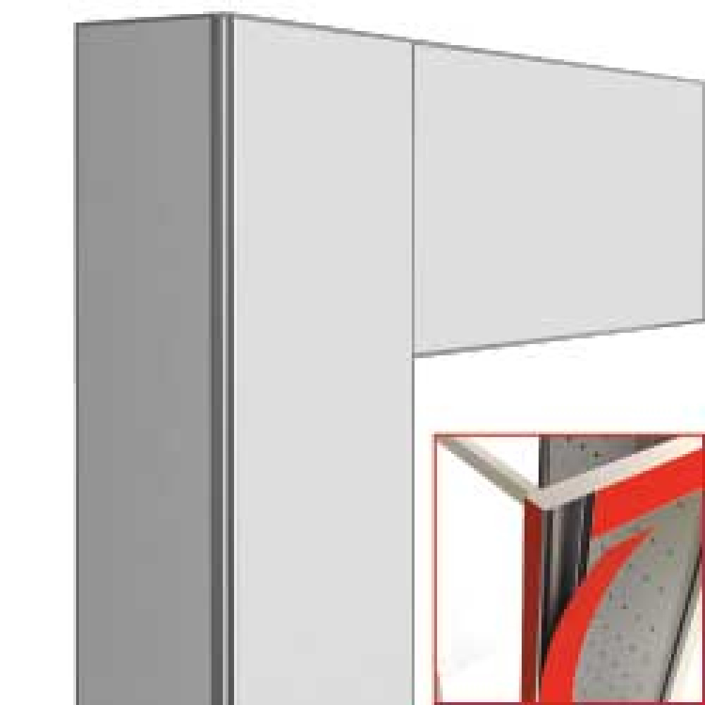 Deco vitrine 530Lt. wit mat - magnetisch Deco vitrine 530Lt. wit mat - magnetisch