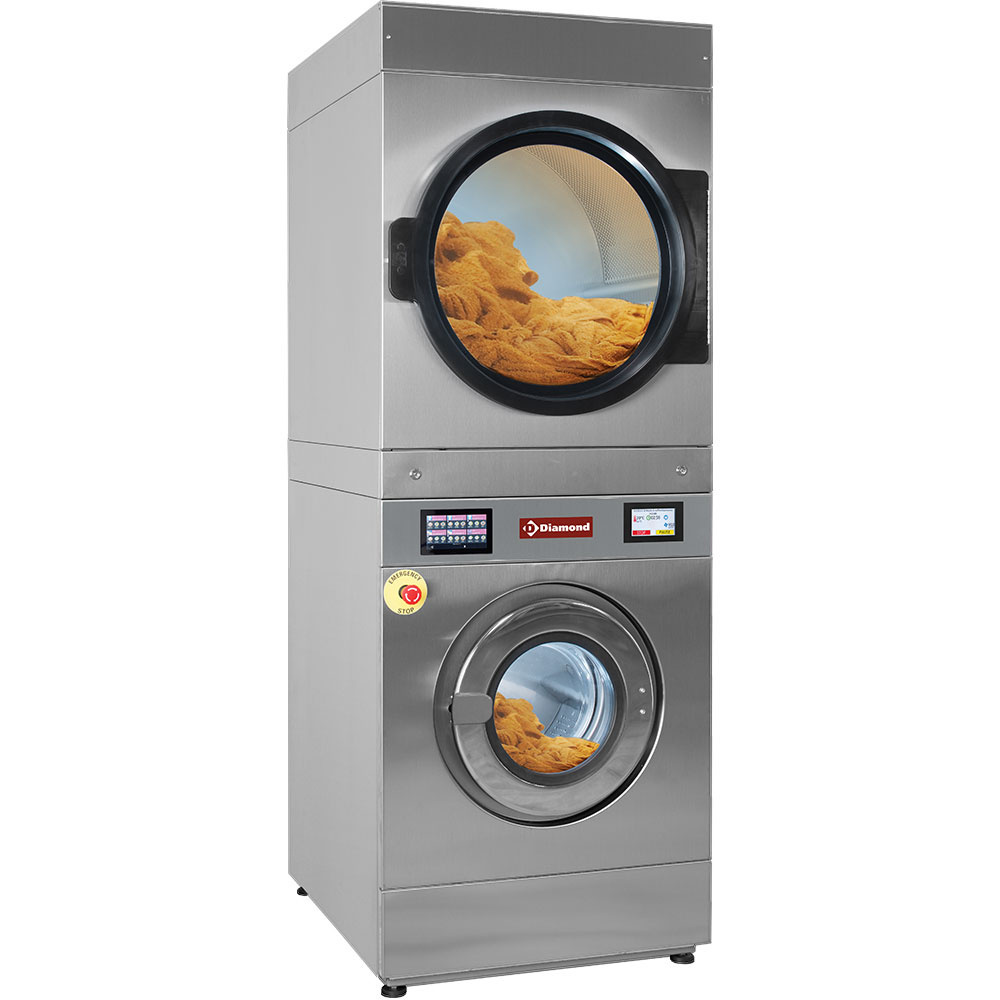 Wasmachine met super centrifuge 18 kg (El) + rotatieve droogkast 18 kg (El) TOUCH SCREEN Wasmachine met super centrifuge 18 kg (El) + rotatieve droogkast 18 kg (El) TOUCH SCREEN