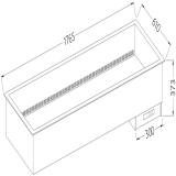 Bain-marie Element 5x GN 1/1 - Droog - Geventileerd