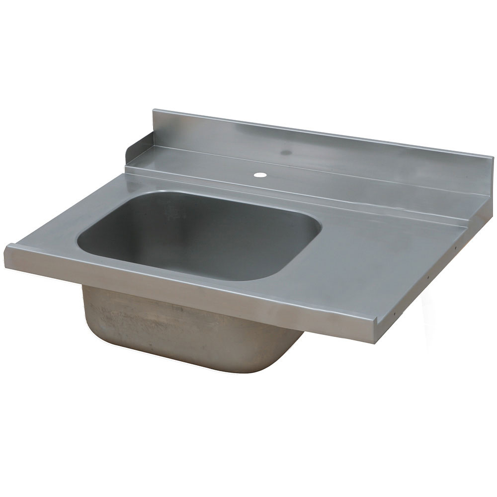 Verbindingstafel met voorwaskuip Verbindingstafel met voorwaskuip