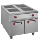 4-pits Elektrisch Fornuis,  op Kast - Pass-through