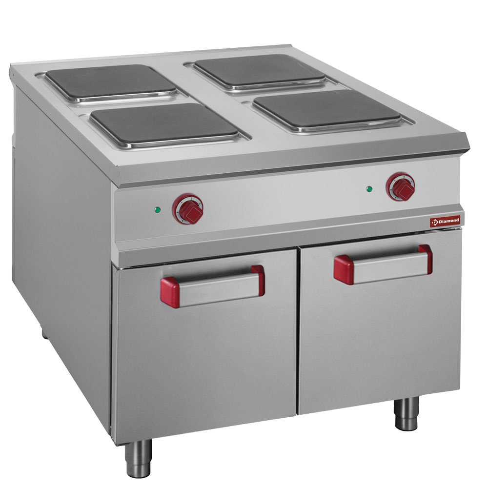 4-pits elektrisch fornuis, op kast - PASS-THROUGH 4-pits elektrisch fornuis, op kast - PASS-THROUGH