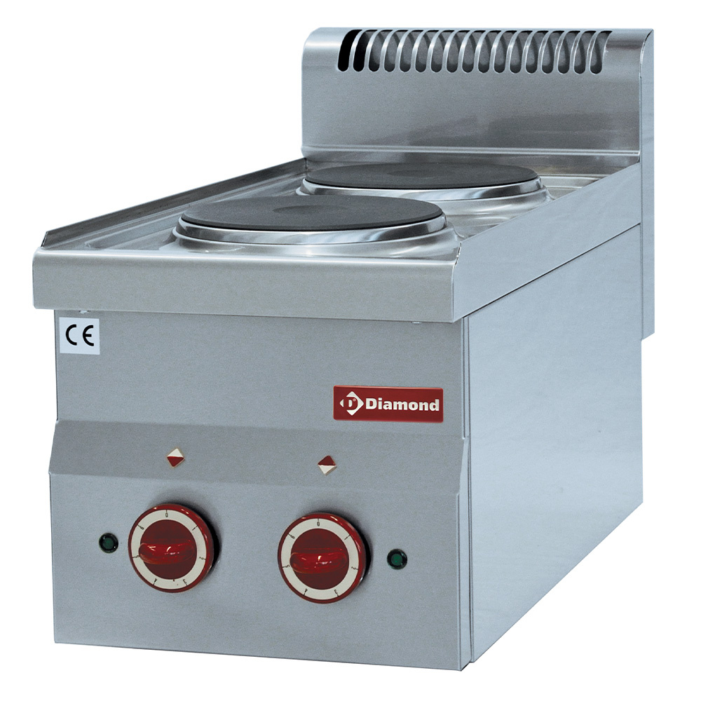 Elektrisch fornuis 2 kookplaten -Top- Elektrisch fornuis 2 kookplaten -Top-